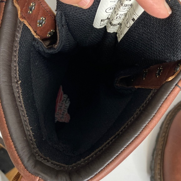 Red Wing Shoes LoggerMax Boots Mens 9 2E Brown Leather Waterproof Workwear - Picture 12 of 15